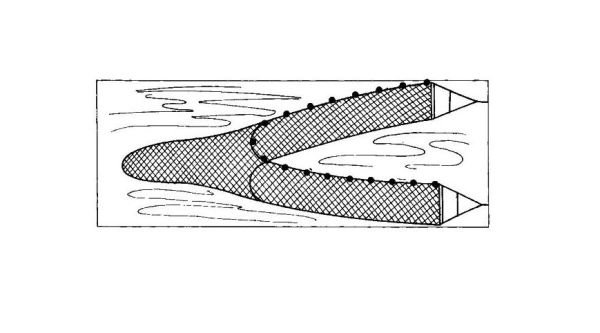 Zusatzmeter für Zugnetze mit Sack