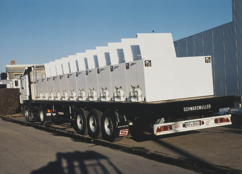 Lebendfischtransport LKW Traileraufbau komplett