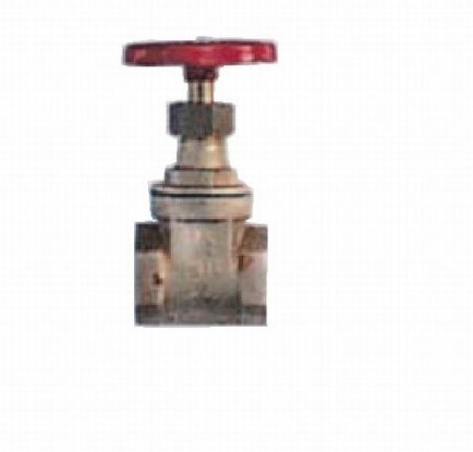 Muff sluice valve made of brass