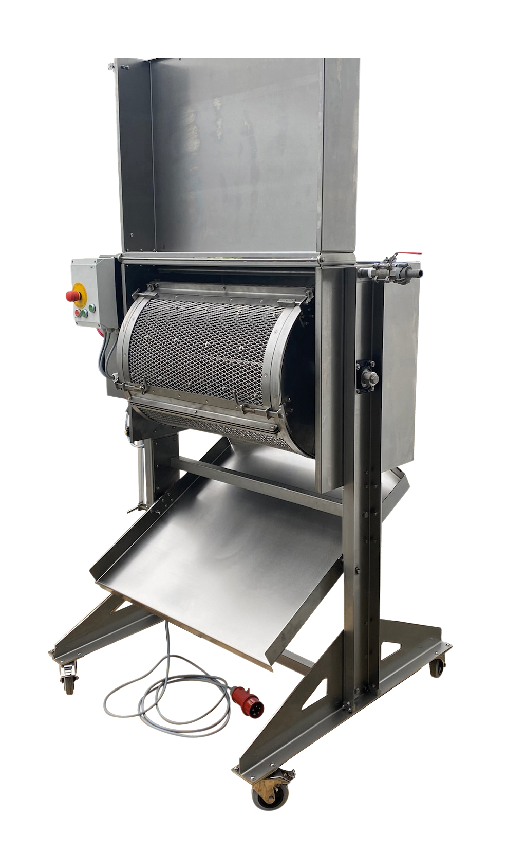 Fish Scaling Machine - with horizontal drum