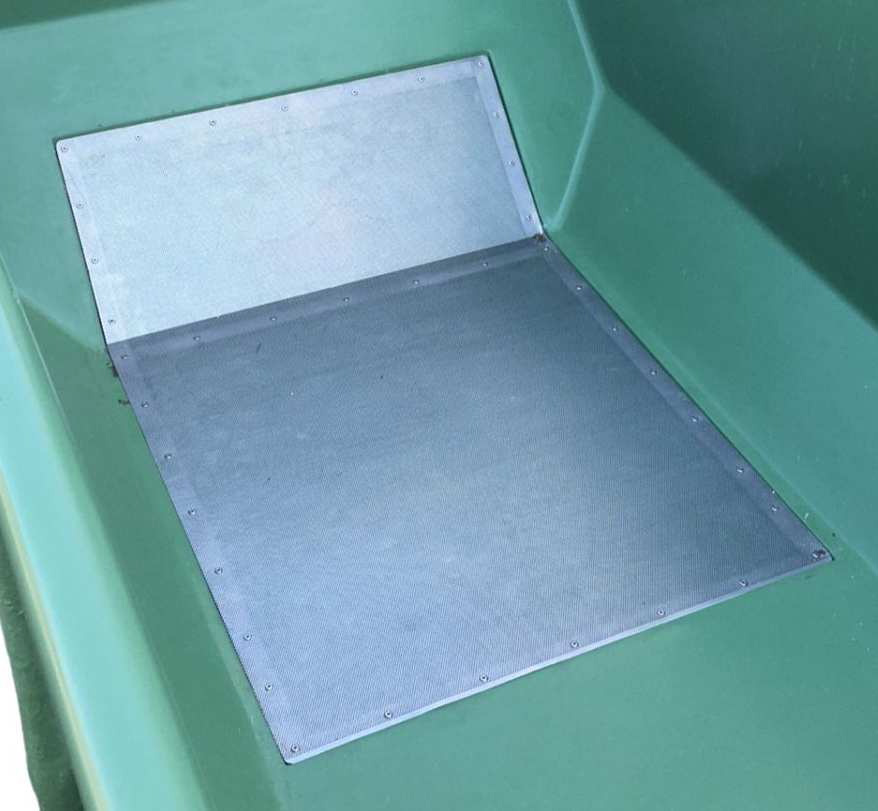 Ablaufsiebe eckig - schräg, 700 x 610 mm